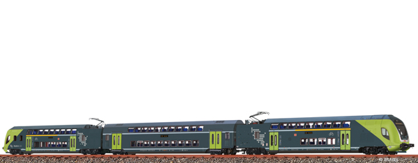 Brawa 64548 - TWINDEXX VARIO® Double-Deck Train NAH.SH, 3-unit