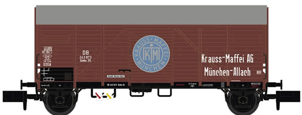 Brawa 67322 - Covered Freight Car Gmhs 35 Krauss Maffei DB 