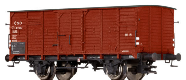 Brawa 67439 - Czechoslovakian Covered Goods Wagon Z of the CSD