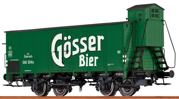 Brawa 67460 - German Covered Freight Car GÖSSER BEER of the BBO