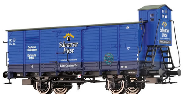 Brawa 67463 - Covered Freight Car G Schwarzer Friese DRG (MKO Museum Cars) 