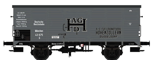 Brawa 67467 - Covered Freight Car G Hohenzollern DRG 