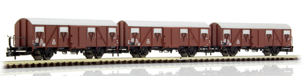 Brawa 67803 - Covered Freight Car Glmhs 50 DB, set of 3 