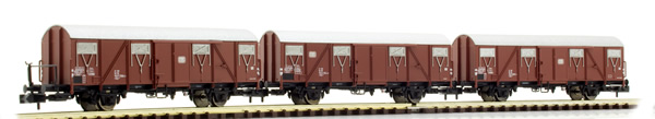 Brawa 67805 - Covered Freight Car Gbs 245 DB, set of 3 