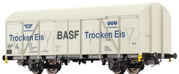 Brawa 67810 - Covered Freight Car Gbs-uv 253 BASF Trocken Eis (Transthermos) DB 