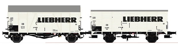 Brawa B2002 - H0 Freight Car Set DB III Liebherr [2]