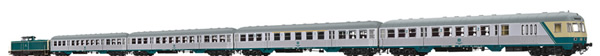 Brawa B2010 - German Passenger Train Set with Diesel Locomotive BR212 of the DB (Sound)