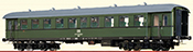 German Passenger Coach Bye-36/50 of the DR