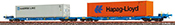2pc Container Car Sffggmrrss36 MAERSK / Hapag-Lloyd AAE