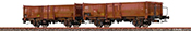 Swiss Open Freight Cars E037 SBB, with turnip, weathered, set of 2