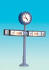 H0 Station Clock Train Direct