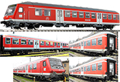 German SILBERLING Train Set of the DB AG - RED