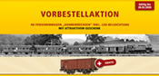 5pc Passenger Coach Donnerbüchsen Train Set + 1pc Freight Car