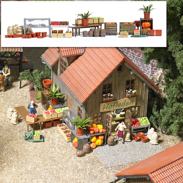 Busch 1075 - Farm Shop Accessories