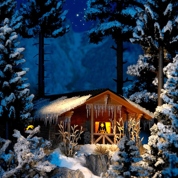 Busch 1085 - Winter Cottage