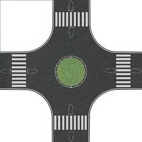 Busch 1102 - Roundabout (traffic circle)