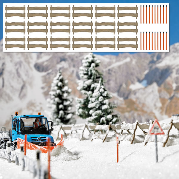 Busch 1120 - Snow Fences and Snow Poles