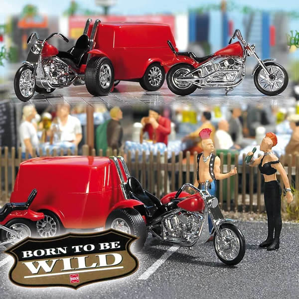 Busch 1152 - Trike w/Trlr & Motorcycle