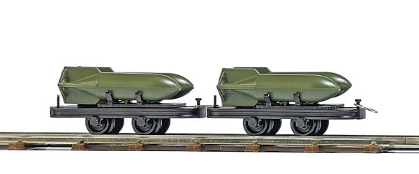 Busch 12209 - Two Wagons with Bombs