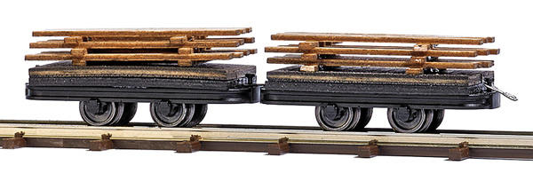 Busch 12218 - Two Wagons with Planks