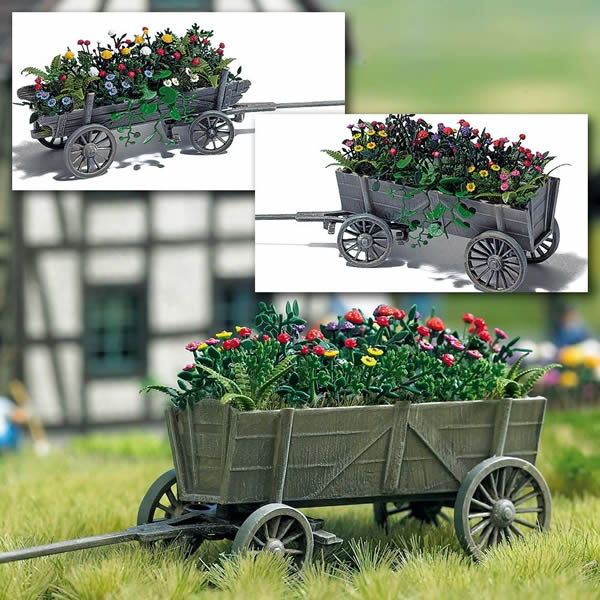 Busch 1228 - Cart with Flowers