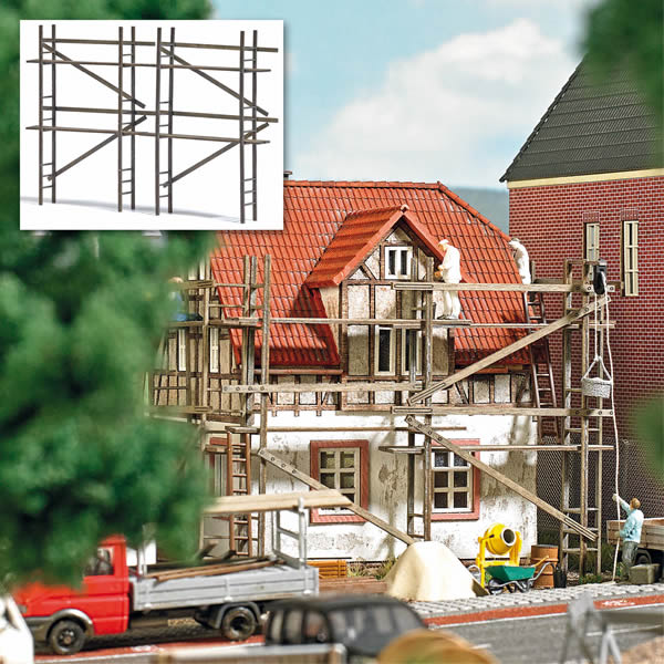 Busch 1372 - Wooden scaffolding
