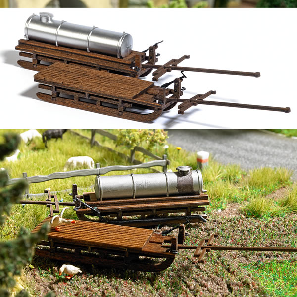 Busch 1631 - Wooden Wagon Sleds