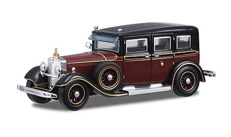 Busch 38375 - 1938 Mercedes-Benz Typ 770 W07 Limousine -- Emperor Hirohitos Limousine (maroon) 