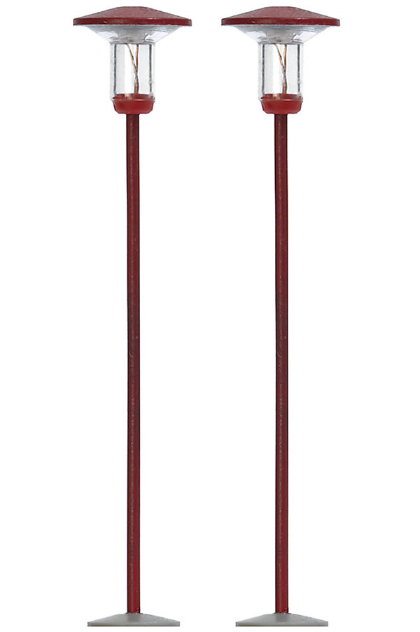 Busch 4142 - 2 Red Residential and Park Lamps