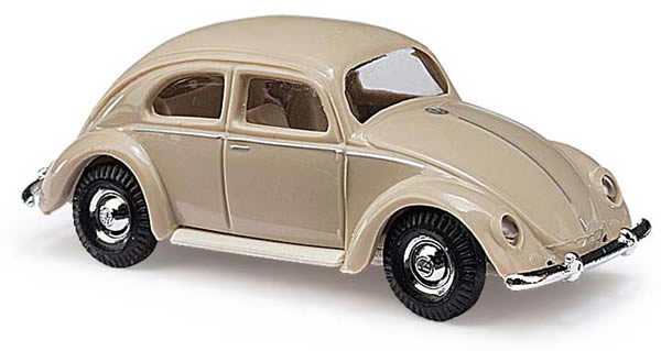 Busch 42713 - VW Beetle with oval window 1951, Beige