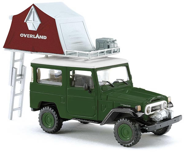 Busch 43014 - Toyota Land Cruiser with dome tent, green