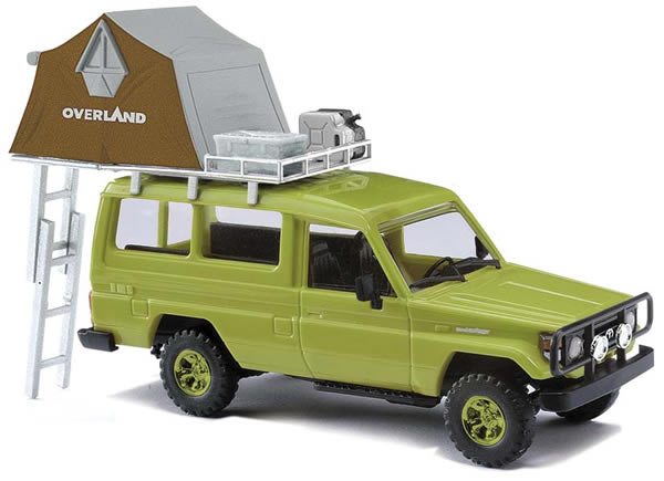 Busch 43514 - Toyota HZJ78 with dome tent, green