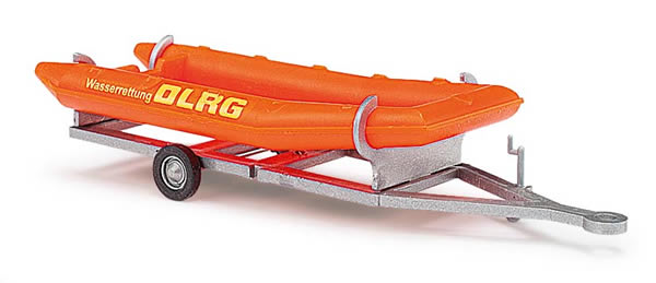 Busch 44924 - Trailer with inflatable DLRG