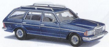 Busch 46805 - Merc W 123 T-mdl 1977 blu