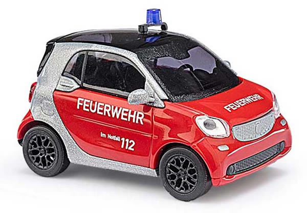 Busch 50711 - Smart Fortwo Coupe C453, fire department