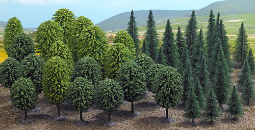 Busch 6591 - Mixed Forest with 50 Trees