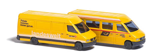 Busch 8339 - 2 Mercedes Sprinter trucks »Swiss Postal Dept.«