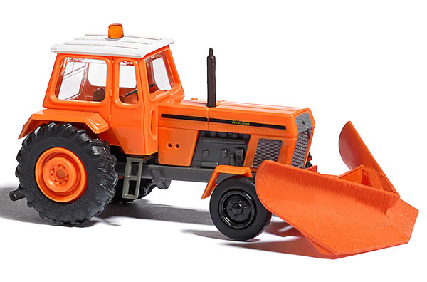 Busch 8710 - Tractor Fortschritt with Snow Plough