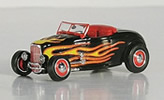 1932 Ford Hot Rod Roadster -- Limited Edition Black with Flame Design #1 