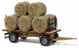 Hay Transport Trailer with Hay Rolls