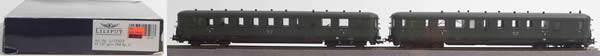 Consignment 112503 - Liliput 112503 2pc German Diesel Railcar Set VT 137/VS 145 grün of the DRG