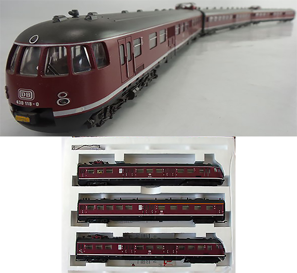 Consignment 149800 - Lima 149800 German 3pc Electric Passenger Train of the DB
