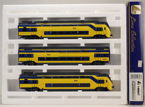 Consignment 149857 - Lima Dutch 3pc Electric Double Decker Train InterRegio of the NS