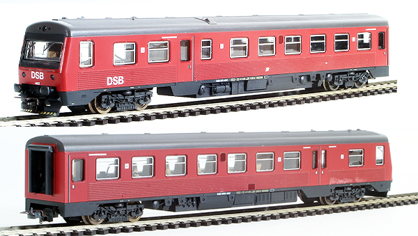 Consignment 208573 - Lima 208573 Danish 2pc Railcar Set MR + MRD Dummy of the DSB