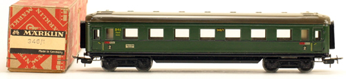 Consignment 346-1 - Marklin Dark Green Passenger Car 2nd Class