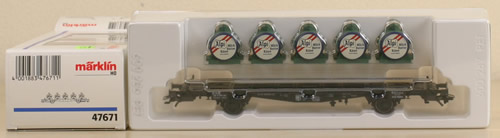 Consignment 47671 - Marklin 47671 Flat Car with Alpi Containers