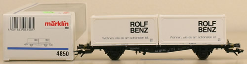 Consignment 4850 - Marklin 4850 - Container Car Rolf Benz