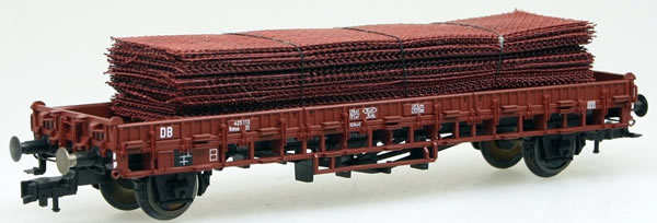 Consignment 5258 - Fleischmann 5258 Flat Car with Steel Mesh Load of the DB