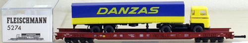 Consignment 5274 - leischmann 8-axled low-floor wagon for heavy goods vehicle transport (Rolling Road), of the DB 