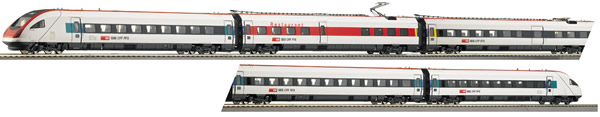 Consignment 63151 - Roco 63151 Swiss 5pc Electric Inter-City Railcar Train 500 040-1 of the SBB